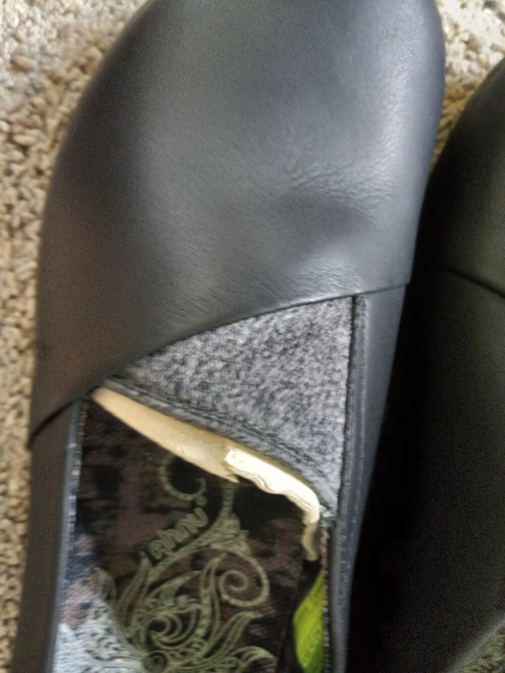 Ahnu Tola Black Loafers Womens Size 6 New - Picture 5 of 6
